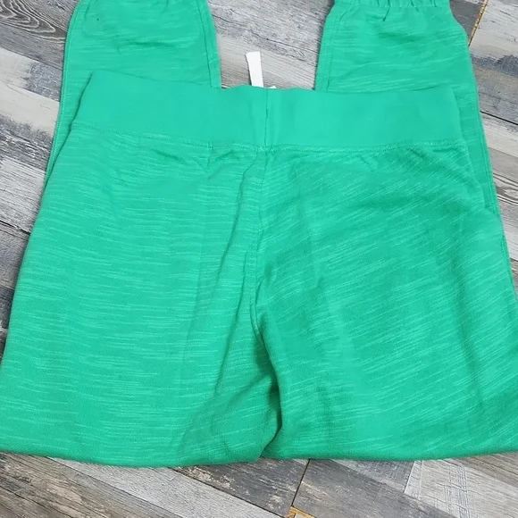 J. Crew Heritage Cotton Fleece Jogger Pants Green - Medium - Picture 7 of 8